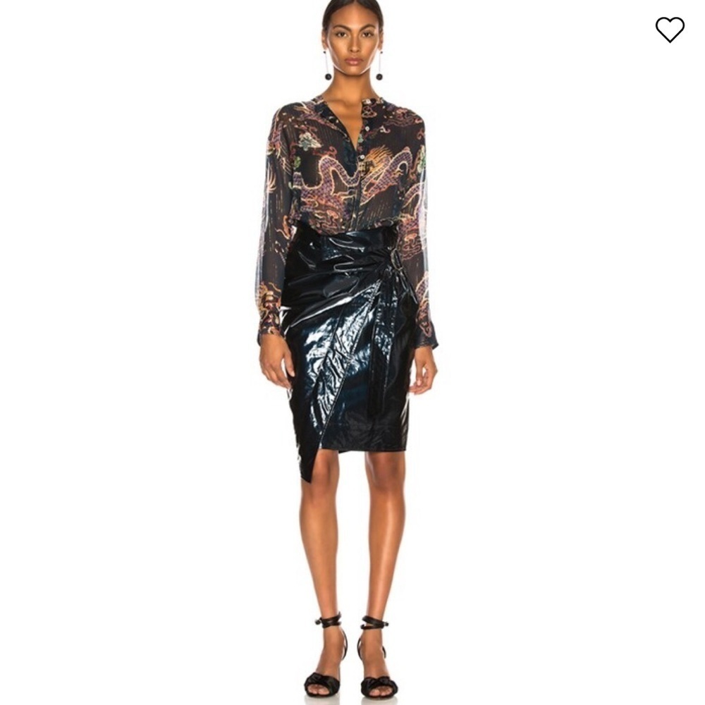 ISABEL MARANT Eoji Skirt dark navy